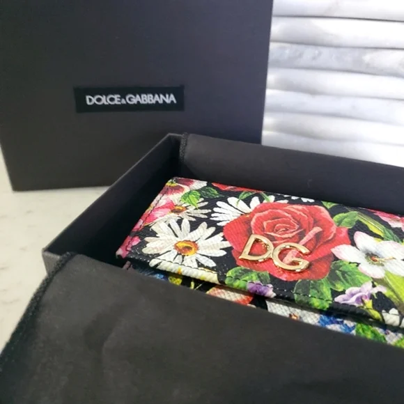 Dolce & Gabbana French Flap Floral Wallet - Picture 4 of 8